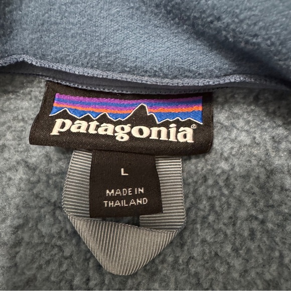 Patagonia Large Blue 1/4 Zip Better Sweater Fleece Pullover - Picture 6 of 7